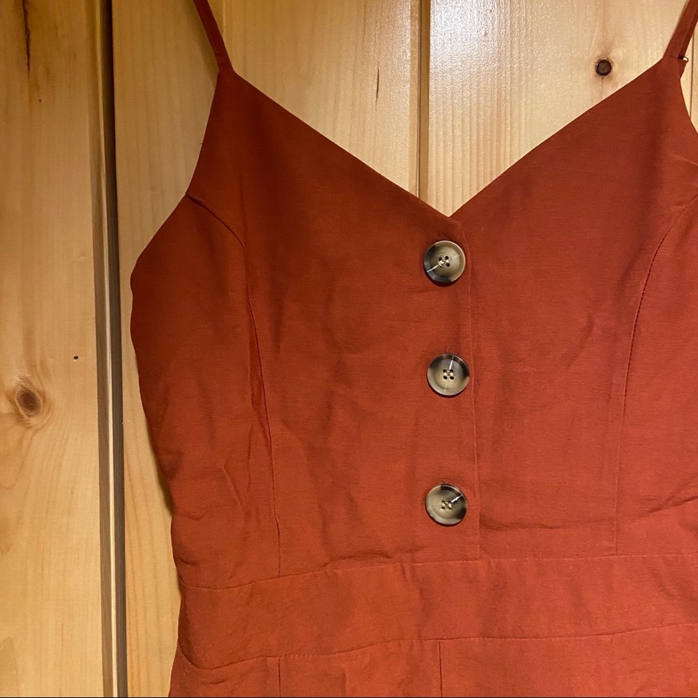 Burnt orange romper